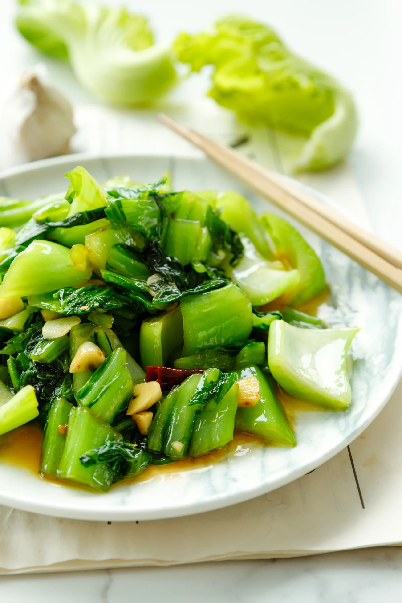 mustard green stir fry